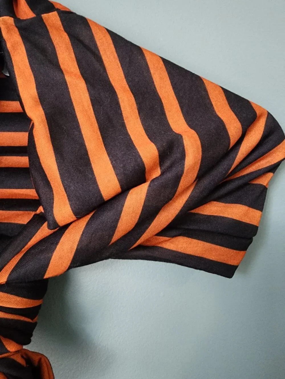 Gertex Black and Orange Infinity Double Layered Scarf